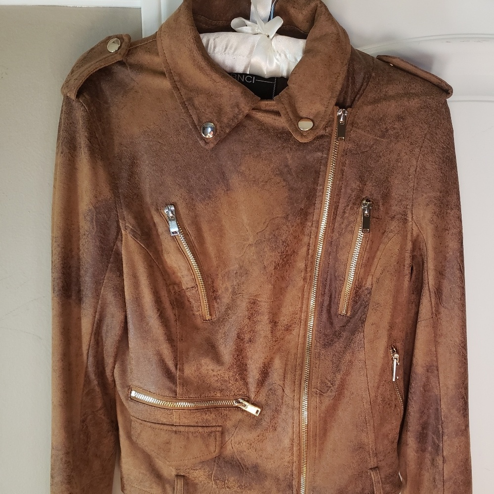 BNCI Brown Suede Jacket Small